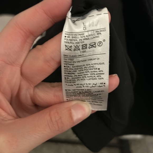 Old Navy Double-Breasted Button-Up Peacoat in Black - Picture 5 of 5